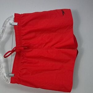 Speedo Men's Red Swim Trunks Drawstring Elastic Waistband Size XL